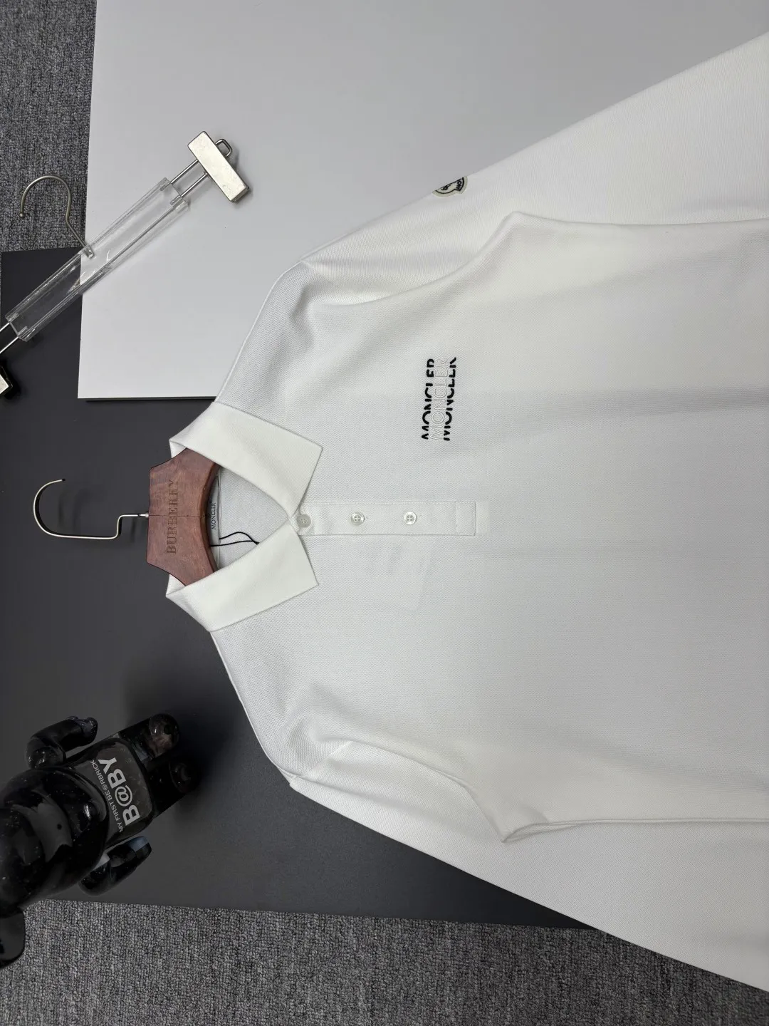 MONCLER New Arrival Polo Same Style 260 ， Factory New Arrival Versatile : Black White Size：M-3XL